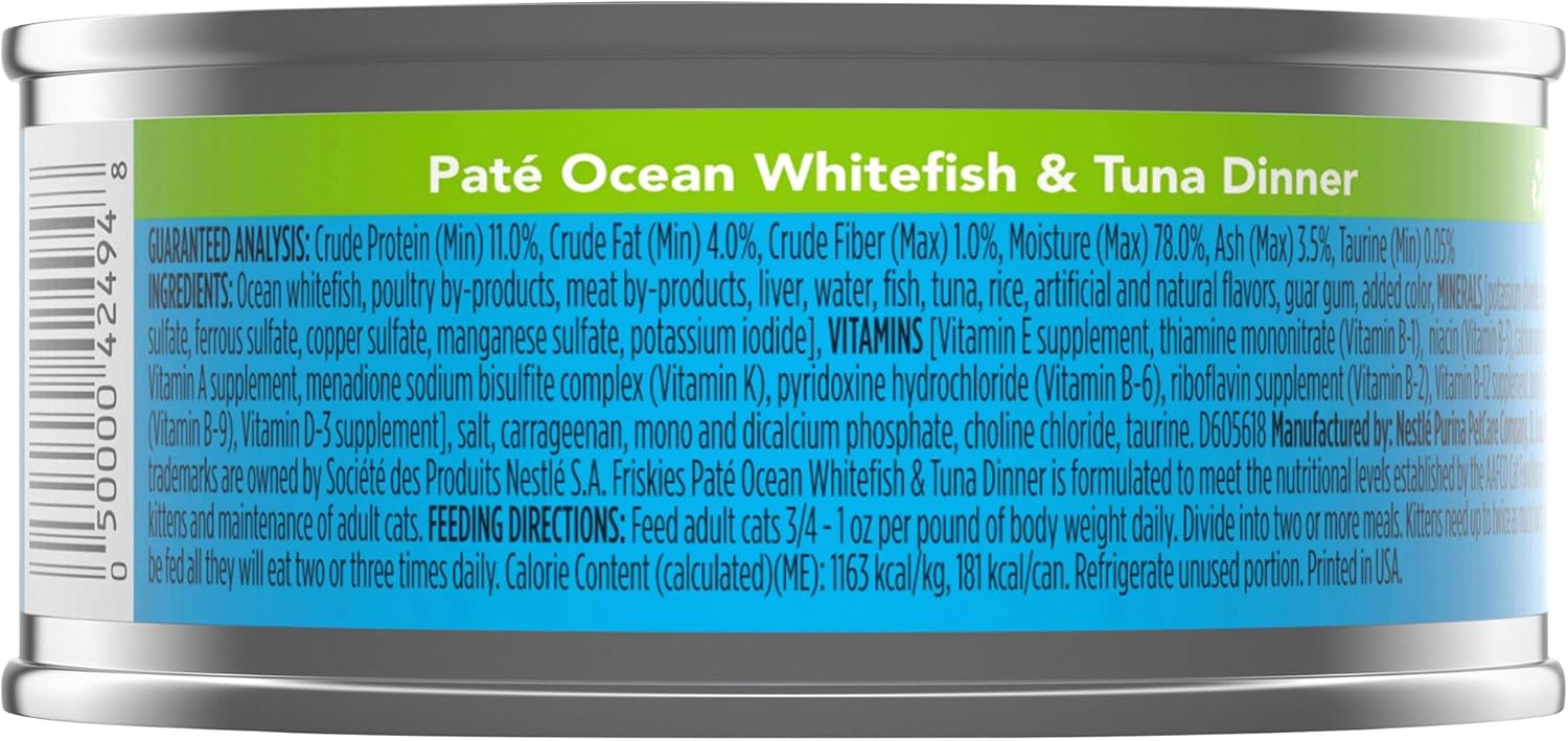 friskies classic pate cat food – whitefish & tuna friskies classic pate cat food – whitefish & tuna