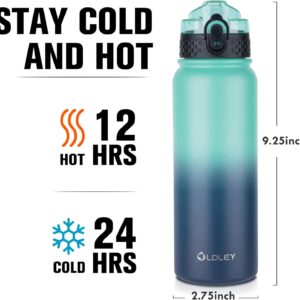 oldley 20oz insulated stainless steel water bottle
