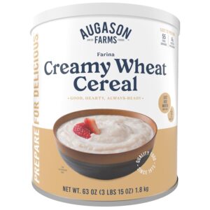 Home creamy wheat cereal emergency food supply